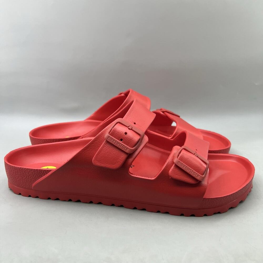Birkenstock Arizona EVA Buckle Sandals Men Size 13 Red Comfort Slip On Slides